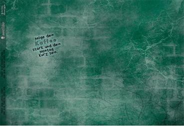 Möge dein Kaffee  - Jersey - kleines Panel